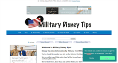 Desktop Screenshot of militarydisneytips.com